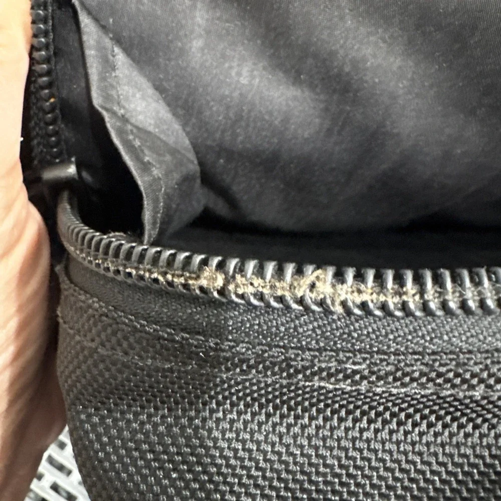 TUMI Alpha Black Ballistic Nylon Expandable Organizer Briefcase Laptop Bag Mens